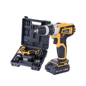   Fúró-csavarozó akkus 12V 2db 1,3Ah akkuval kofferben+led Hoteche