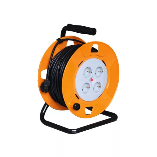 Kábeldob 25m 3x1mm PVC kábellel fém talppal IP 20