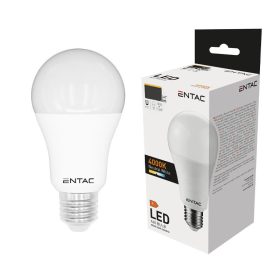 Izzó led E27 gömb 18W 4000K semleges 1540Lm fehér Entac