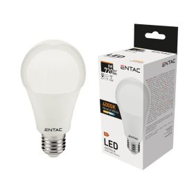 Izzó led E27 gömb 8W 4000K semleges 720Lm fehér Entac