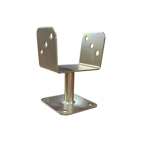 Oszloptartó talpas 100mm galvanizált 3mm vastag