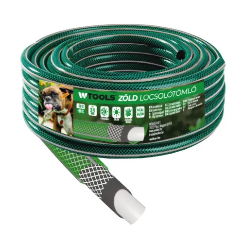 Locsolótömlő 3/4" 50m Zöld Wtools