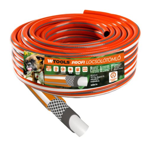 Locsolótömlő 3/4" 50m csavarodásmentes Profi Wtools