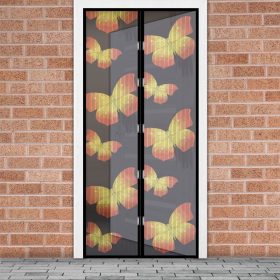   Rovarháló (szúnyogháló) mágneses 210x100cm ajtóra pillangós