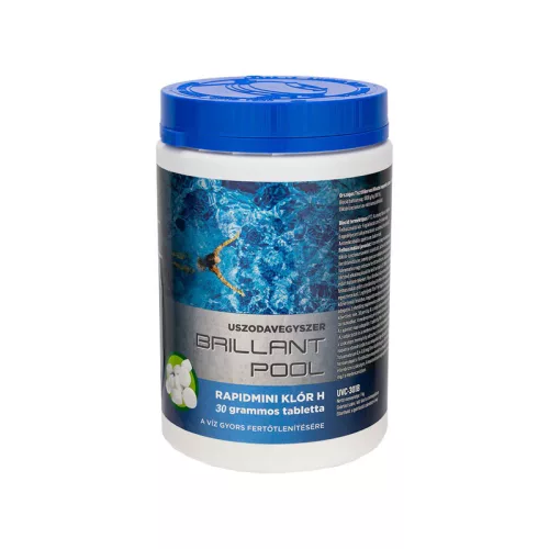 Klórtabletta medencéhez 30gr-os 1,0kg Rapidmini Brillant Pool